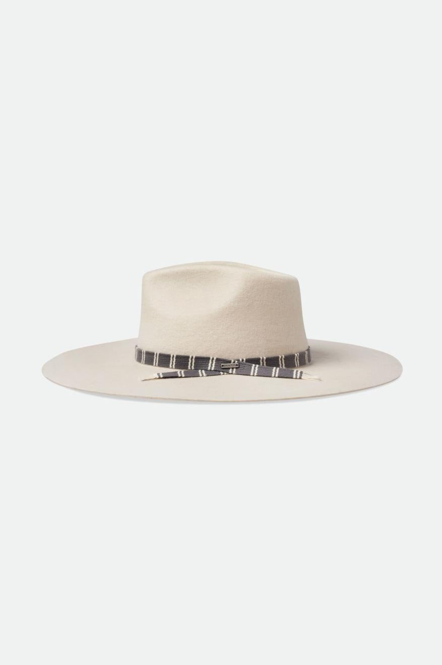 White Women's Brixton Leigh Felt Fedora Fedoras | 089425-FSY