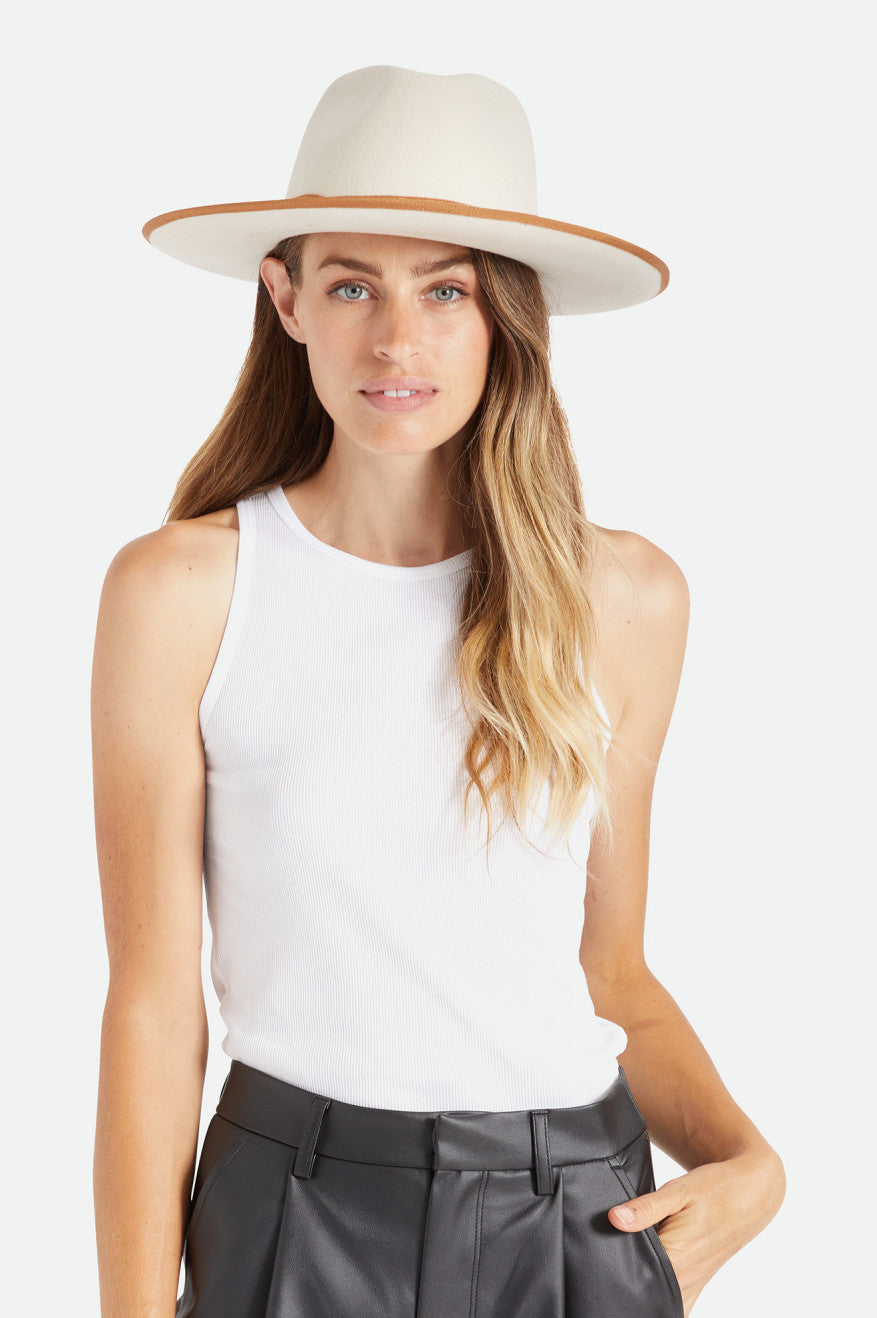 White Women's Brixton Reno Fedora Fedoras | 619348-YOB