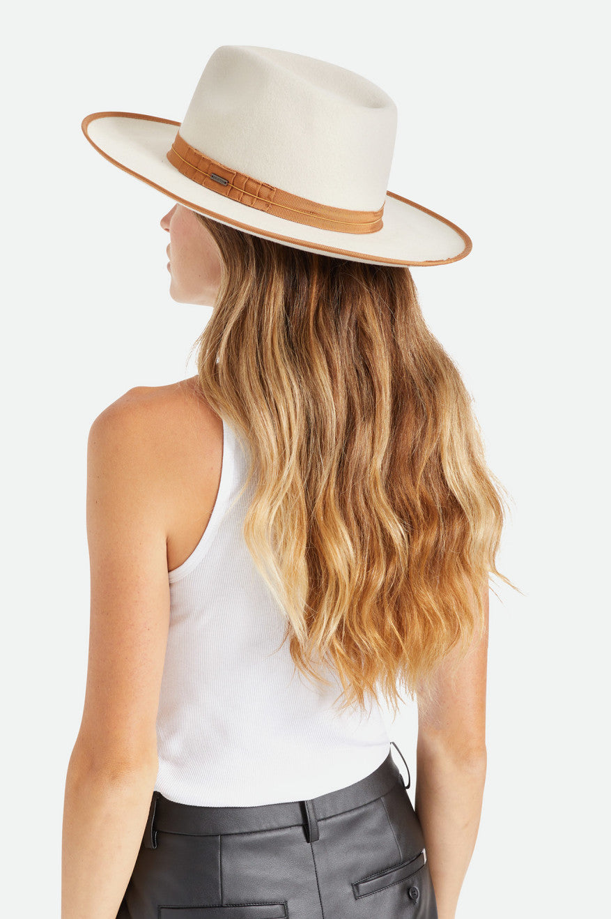 White Women's Brixton Reno Fedora Fedoras | 619348-YOB