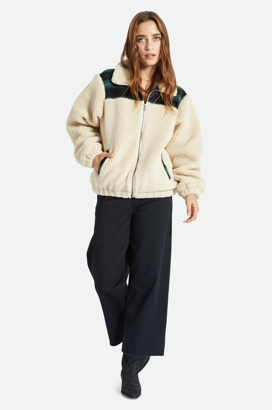 White Women's Brixton Sheridan Jackets | 102634-ACG