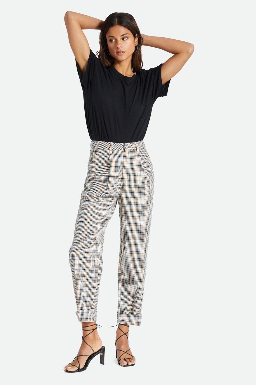 White Women's Brixton Victory Trouser Bottoms | 241893-EJY